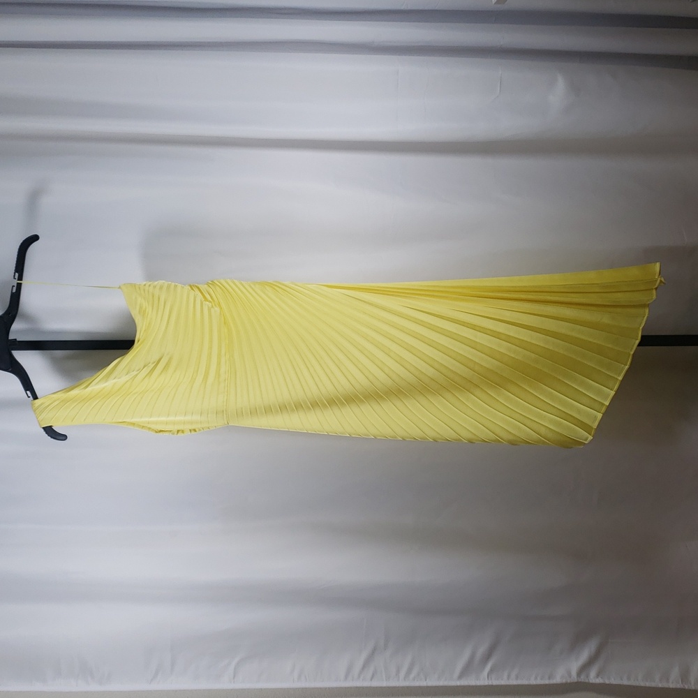 Belle by Badgley Mischka Yellow Kelsey Asymmetrical Dress - SZ 6 - NWT - Picture 5 of 8